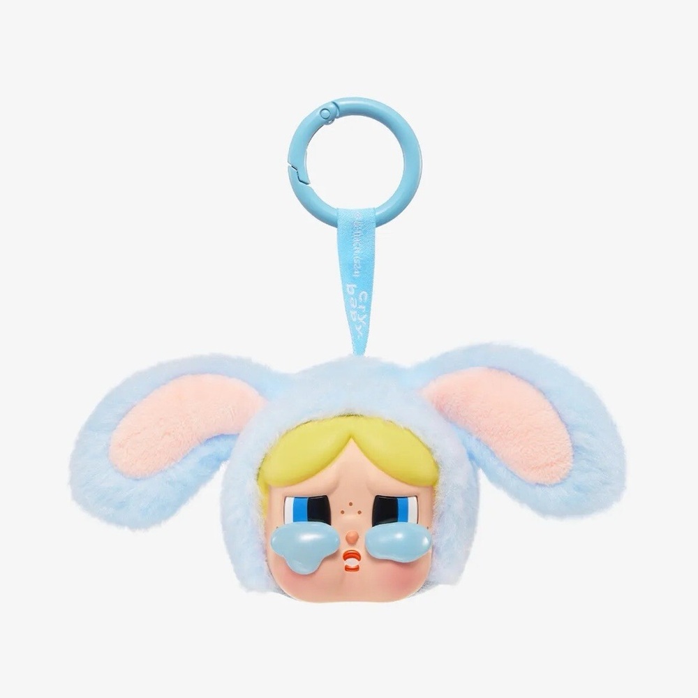 Pop Mart CRYBABY x Powerpuff Girls Series Bunny Bubbles Vinyl Face Plush